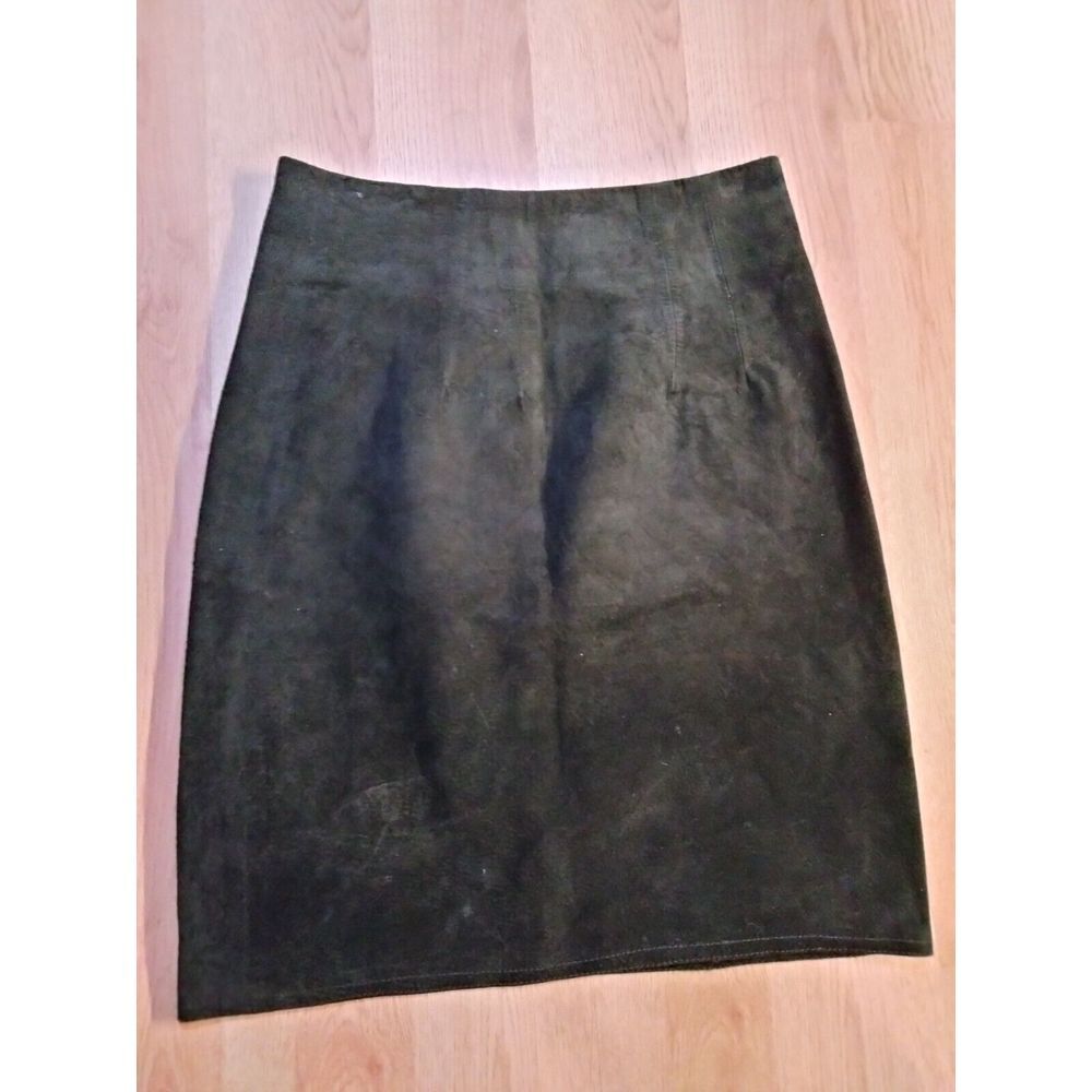 Cedars Women's Black Leather Shirt Size 4‎